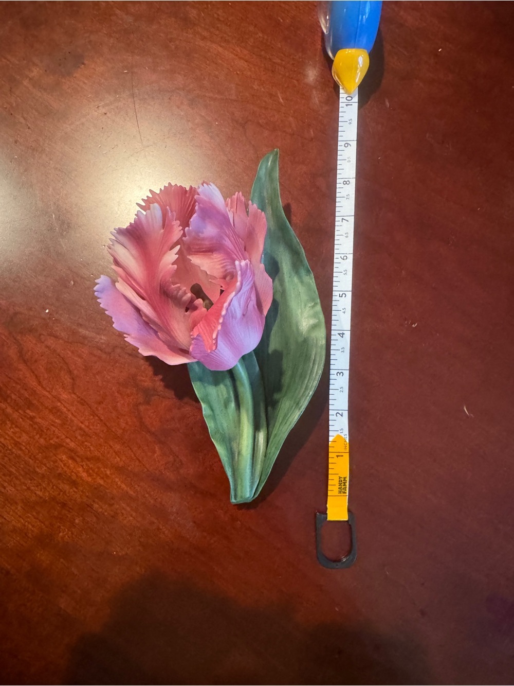 Porcelain figurine ‘The Parrot Tulip' by Ronald Van Ruyckevelt for Franklin Mint